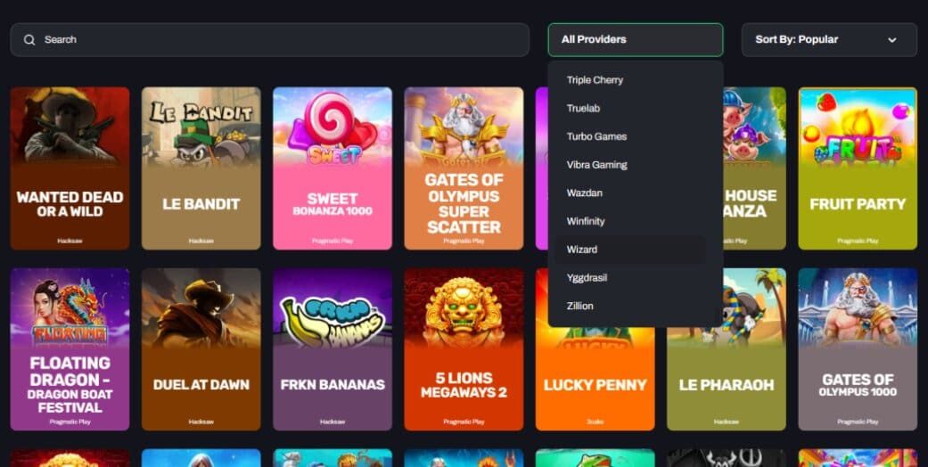 Hype.bet - Providers