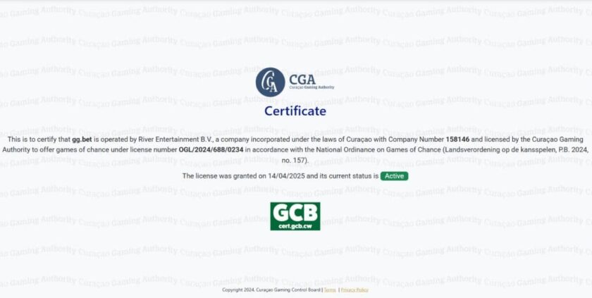 GG.bet - License